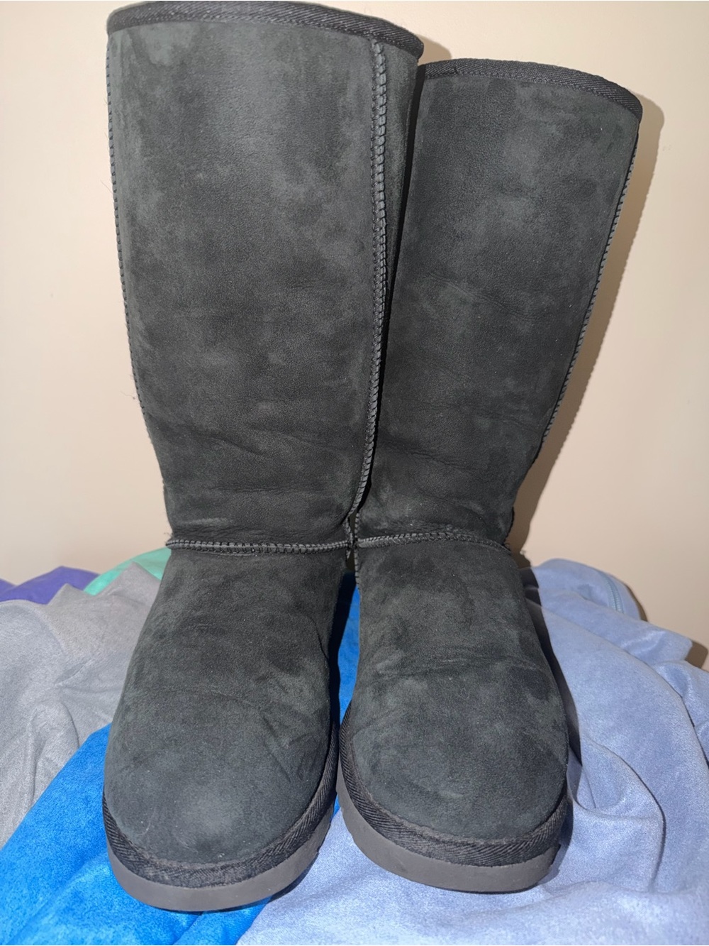 UGG Classic Tall Suede Boots - Black
